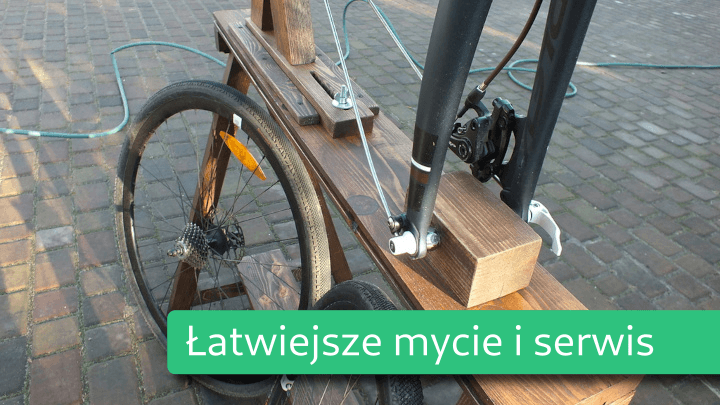 Zrobiłem sobie stojak do roweru!