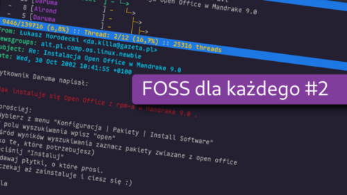 Kolejne sposoby na wejście do społeczności FOSS